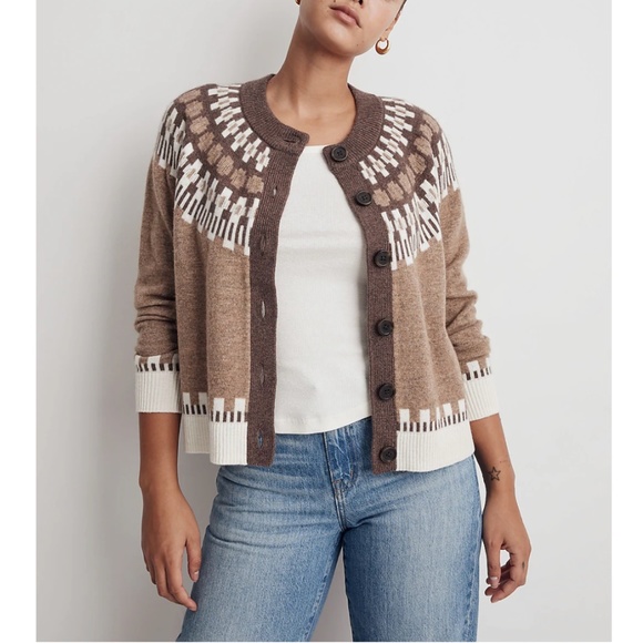 Madewell Fair Isle Frankfort Cardigan - Picture 2 of 8